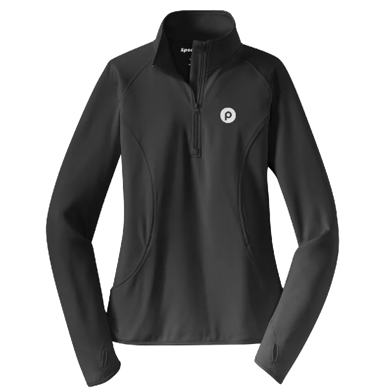 Sport-Tek® Ladies Sport-Wick® Stretch 1/2-Zip Pullover