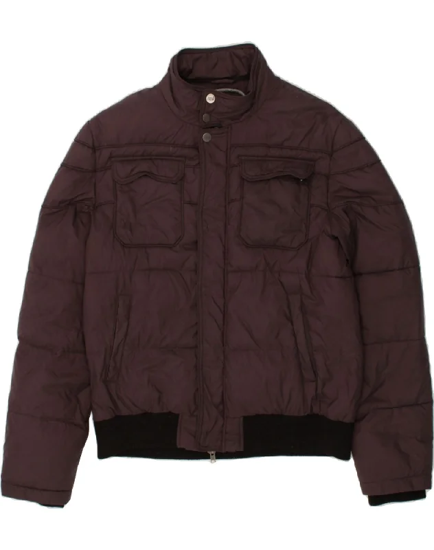 BEST COMPANY Mens Padded Jacket UK 44 2XL Brown Nylon