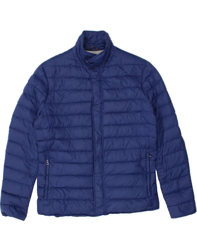 GEOX Mens Padded Jacket UK 44 2XL Blue Polyamide