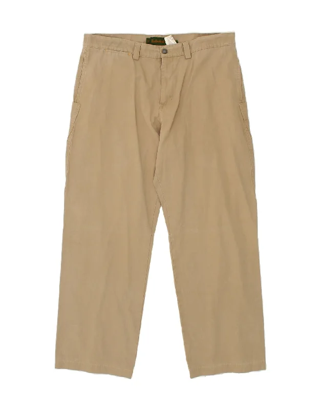 TIMBERLAND Mens Straight Casual Trousers W38 L31 Beige Cotton