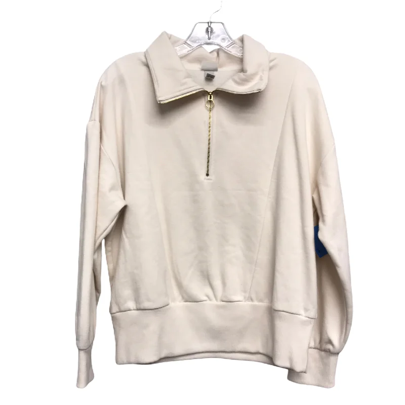 Top Long Sleeve By A New Day In Cream, Size: L