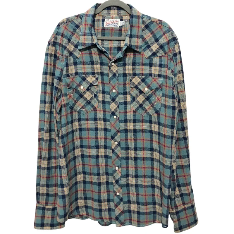 Top Long Sleeve By True Religion In Plaid Pattern, Size: 3x