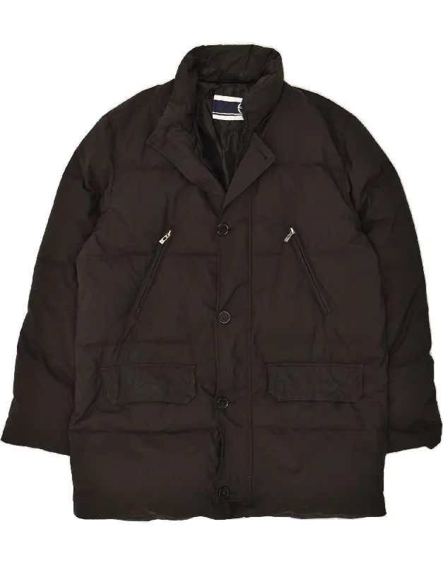 SERGIO TACCHINI Mens Padded Coat EU 54 2XL Black Polyamide