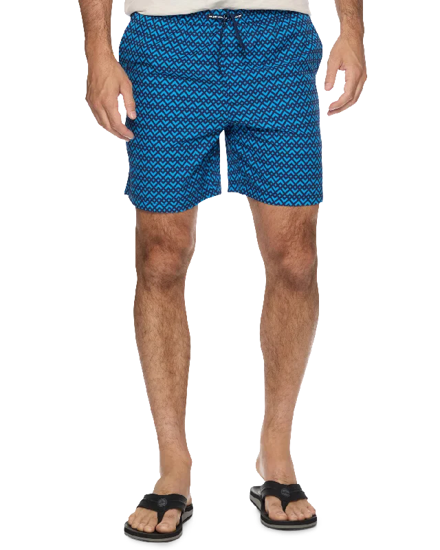 DAVIE GEO PRINT SWIM SHORT - 6.5” INSEAM