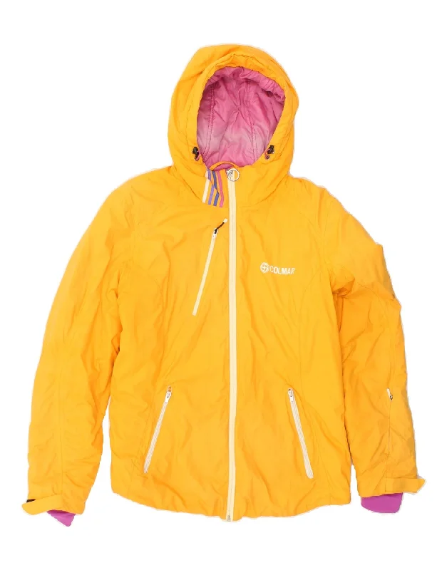 COLMAR Mens Hooded Padded Jacket IT 50 Large Yellow Polyester