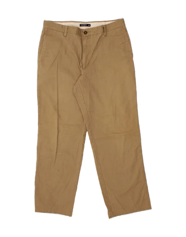 DOCKERS Mens Straight Chino Trousers  W34 L32 Brown Cotton