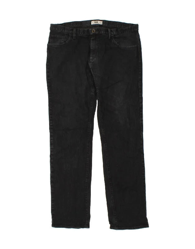 VANS Mens Slim Jeans W36 L32 Black Cotton