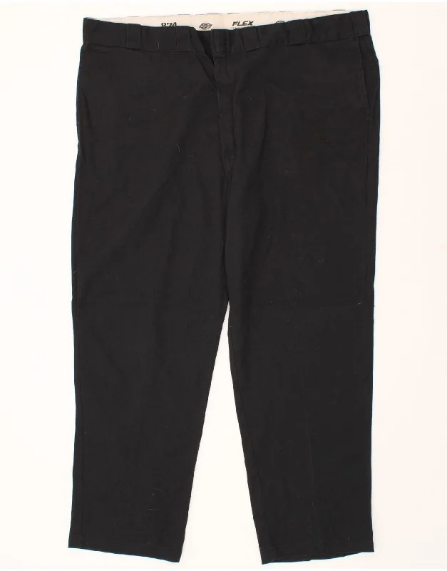 DICKIES Mens 874 Slim Chino Trousers W46 L31 Black