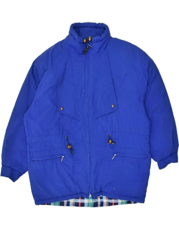 VINTAGE Mens Padded Jacket UK 40 Large Blue