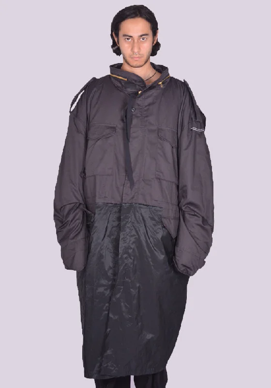 MARINA YEE FW24-0101-999 UNISEX WEDNESDAY A. REWORKED PARKA COAT BLACK (New season FW24)