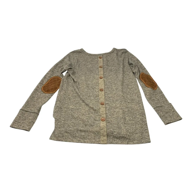 Top Long Sleeve By Vanilla Bay In Brown, Size: M