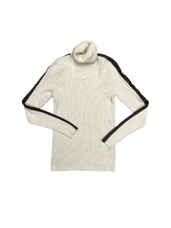 Top Long Sleeve By Lauren By Ralph Lauren In Cream, Size: M