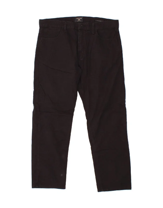 DOCKERS Mens Straight Casual Trousers  W36 L32 Black Cotton