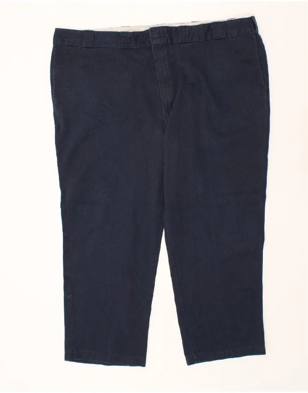 DICKIES Mens 874 Original Fit Straight Chino Trousers W50 L30 Navy Blue