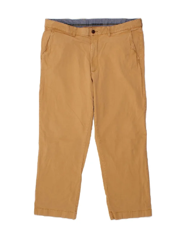 L.L.BEAN Mens Classic Fit Chino Trousers W38 L29 Brown Cotton