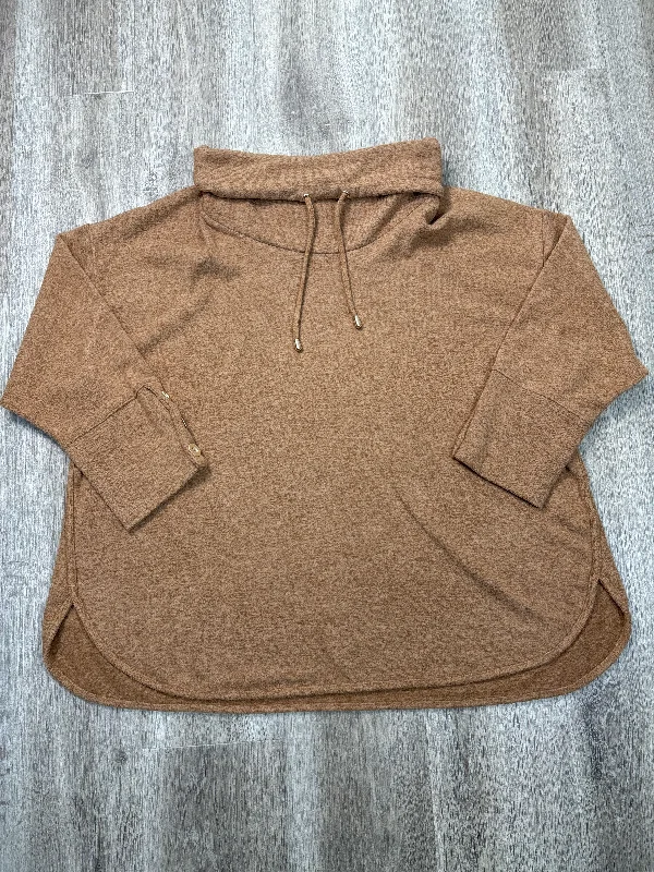 Top Long Sleeve By Ruby Rd In Brown, Size: 3x