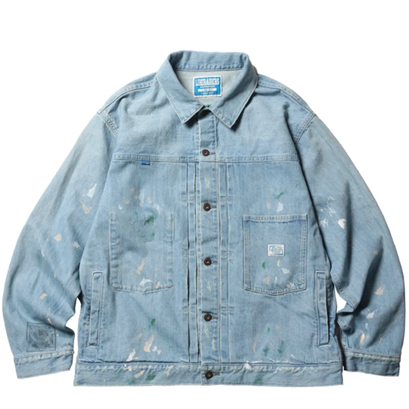 STAMPED DENIM JACKET