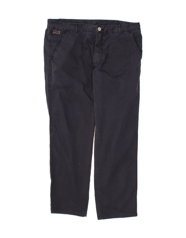 NAPAPIJRI Mens Slim Chino Trousers W40 L32 Navy Blue Cotton