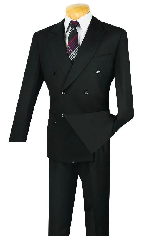 Vinci Men Suit DC900-1C-Black