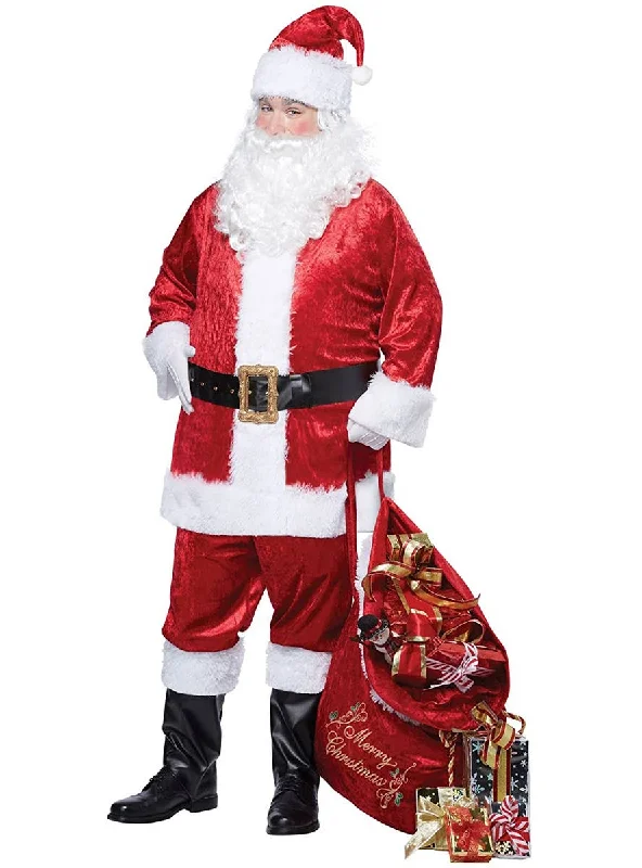 Classic Velvet Mens Christmas Santa Suit