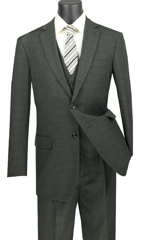 Vinci Men Suit V2RW-15C-Olive