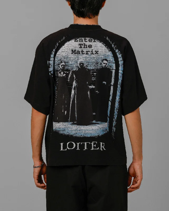 Loiter The Matrix Boxy T-Shirt Washed Black