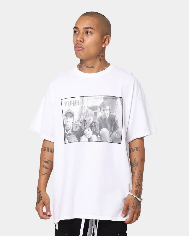 Nirvana Band Photo Vintage T-Shirt White