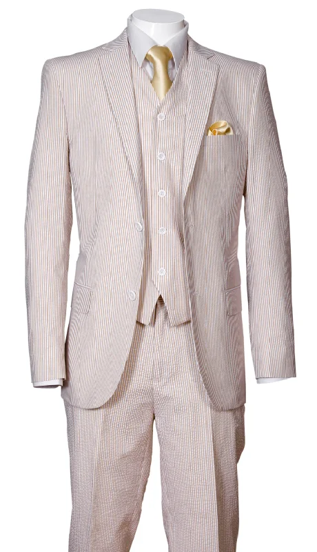 Fortino Landi Men Suit ST702VC-Tan