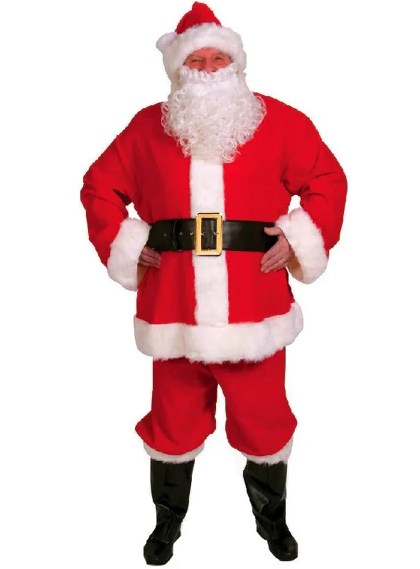 Jolly Mens 9 Piece Santa Claus Christmas Costume