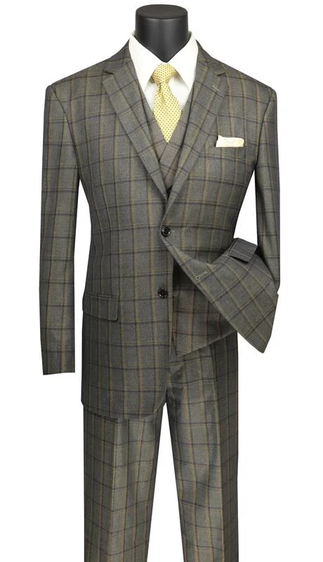 Vinci Men Suit V2RW-12C-Olive