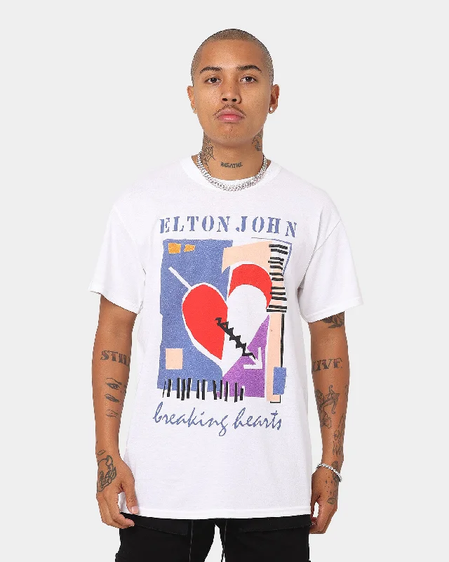 Elton John Breaking Hearts T-Shirt White