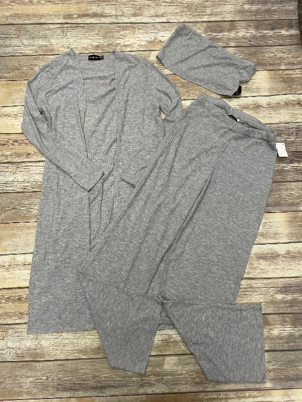 Pants Set 2pc By Pretty Little Thing In Grey, Size: M