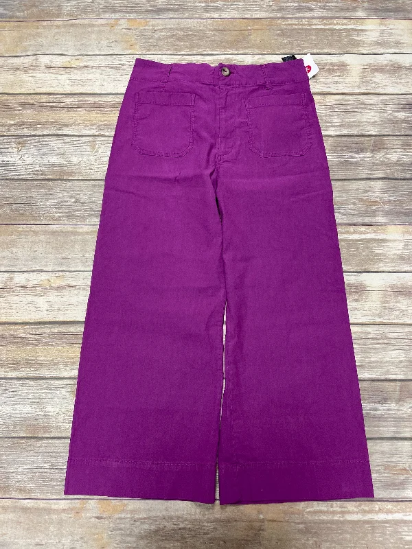 Pants Wide Leg By Maeve In Purple, Size: 16