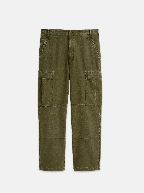 Garment Dyed Cargo Pant In Canvas