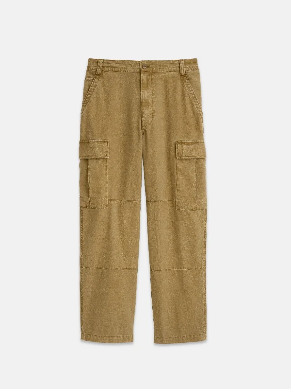 Garment Dyed Cargo Pant In Canvas