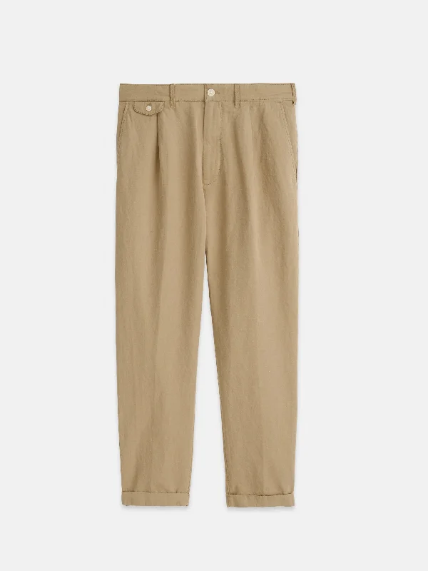 Standard Pleated Pant in Cotton Linen