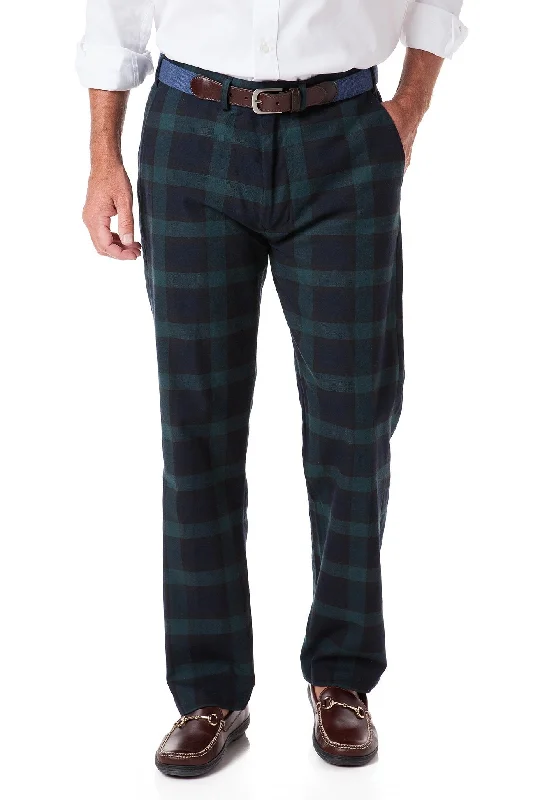 Harbor Pant Stretch Twill Blackwatch Tartan Plaid