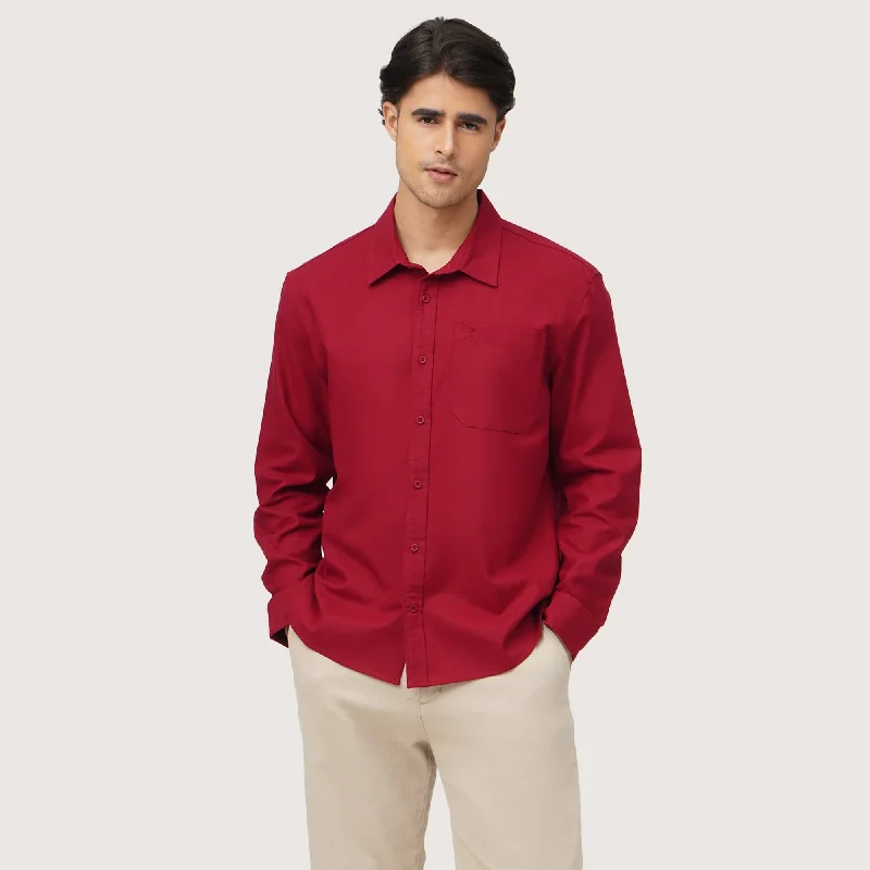 Long Sleeves Woven Shirt In Linen