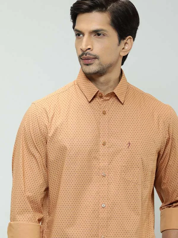 Men Printed Full Sleeve Cotton Stretch Shirt