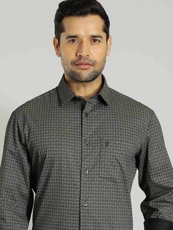 Men Printed Full Sleeve Cotton Stretch Shirt