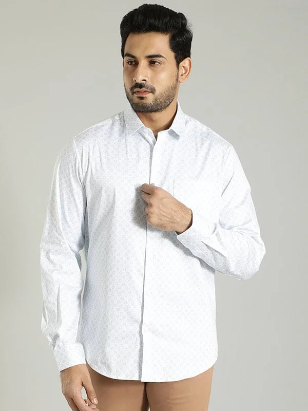 Men Printed Full Sleeve Cotton Stretch Shirt