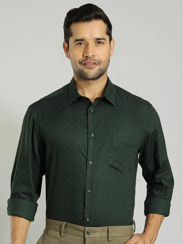 Men Printed Full Sleeve Cotton Stretch Shirt