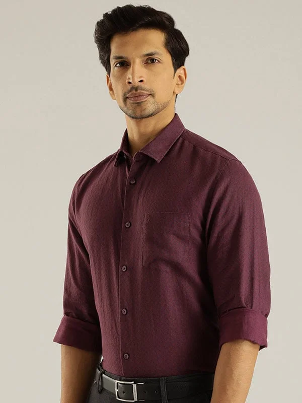 Men Printed Full Sleeve Linen Shirt