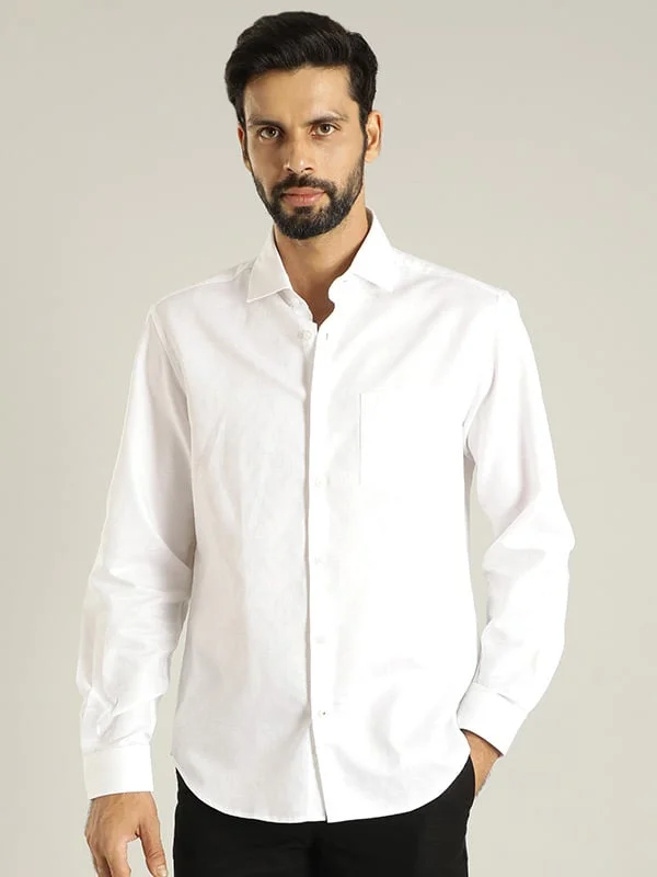 Men Printed Full Sleeve Linen Shirt