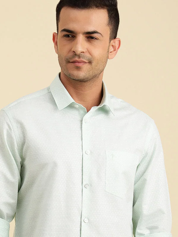 Men Solid Full Sleeve Cotton Shirt