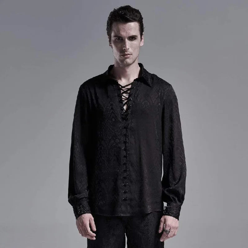 Men's Gothic Snakeskin Strappy Shirts