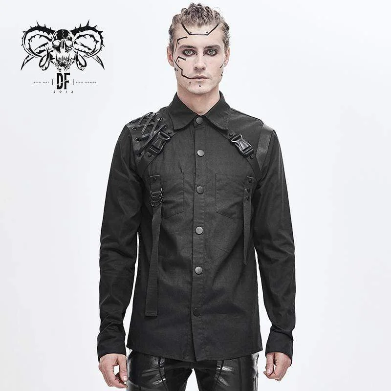 Men's Punk Ropes Buckle Belts Shirts